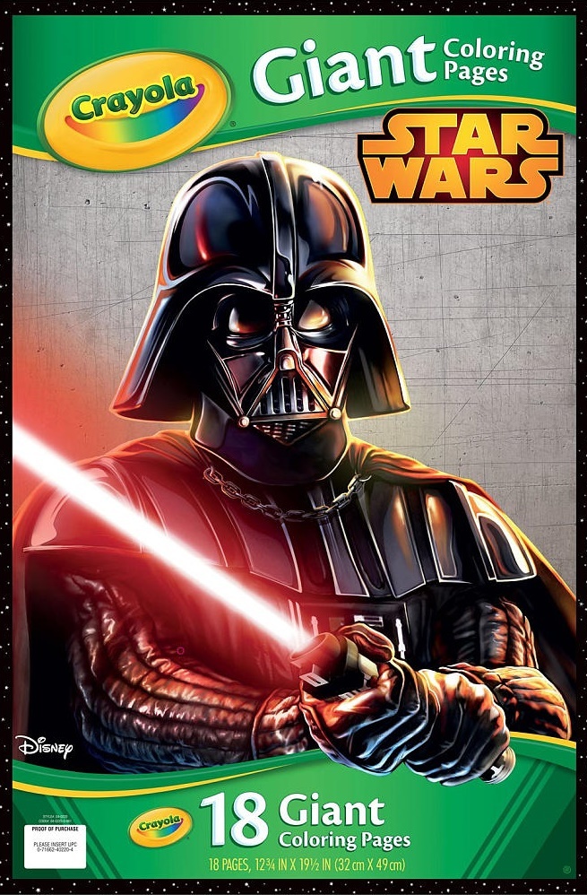 Buy crayola giant louring pages â star wars at mighty ape