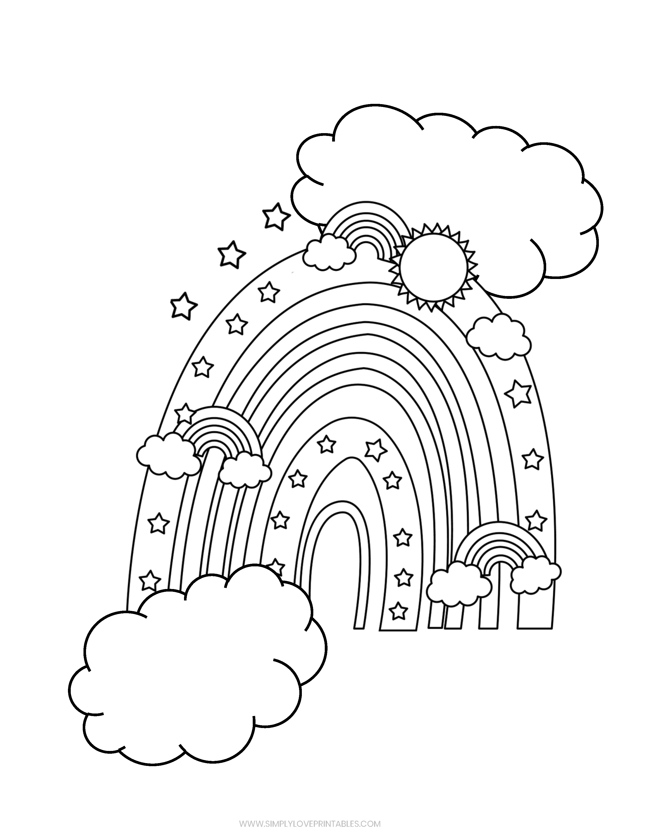 Free summer coloring pages simply love printables