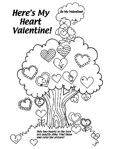 Eleven best valentines coloring pages