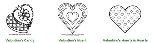 Free crayola valentine coloring pages