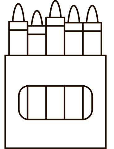 Crayon box coloring page free printable coloring pages