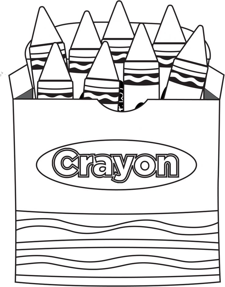 Crayon coloring page crafts and worksheets for preschooltoddler and kindergarten kindergarten coloring pages school coloring pages crayon box