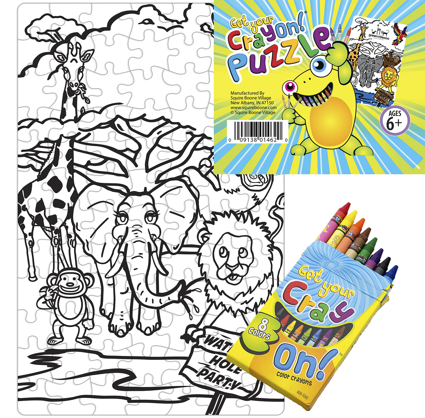 Get your cray on puzzle choose from designs â color your own puzzle ages â boones mill trading