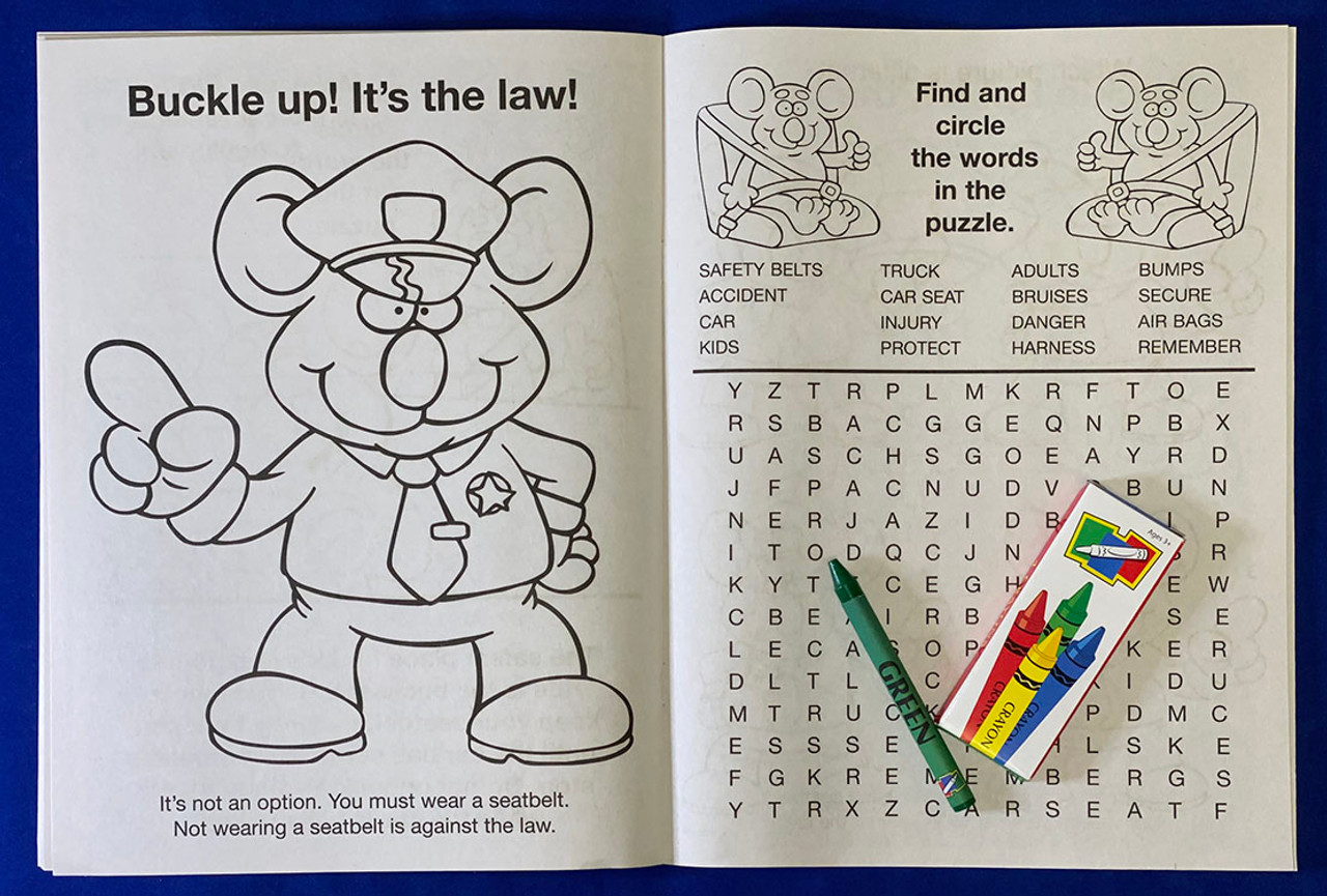 Our new car coloring book with blank crayon box fun pack cbs
