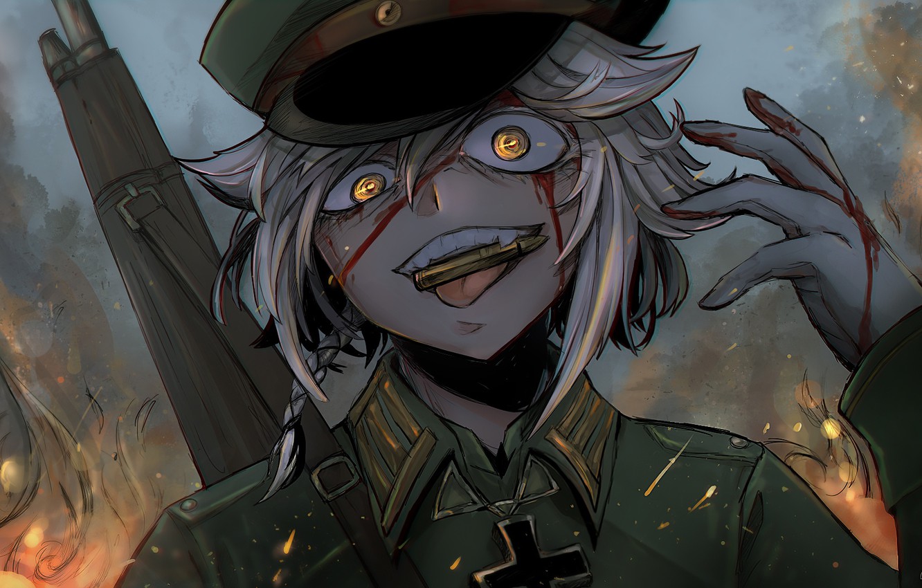 Wallpaper girl cartridge crazy youjo senki tanya is the embodiment of evil images for desktop section ññðñð