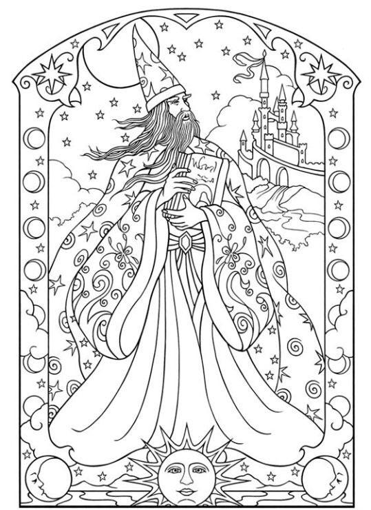 Cool wizard coloring page rcoolcoloringpages