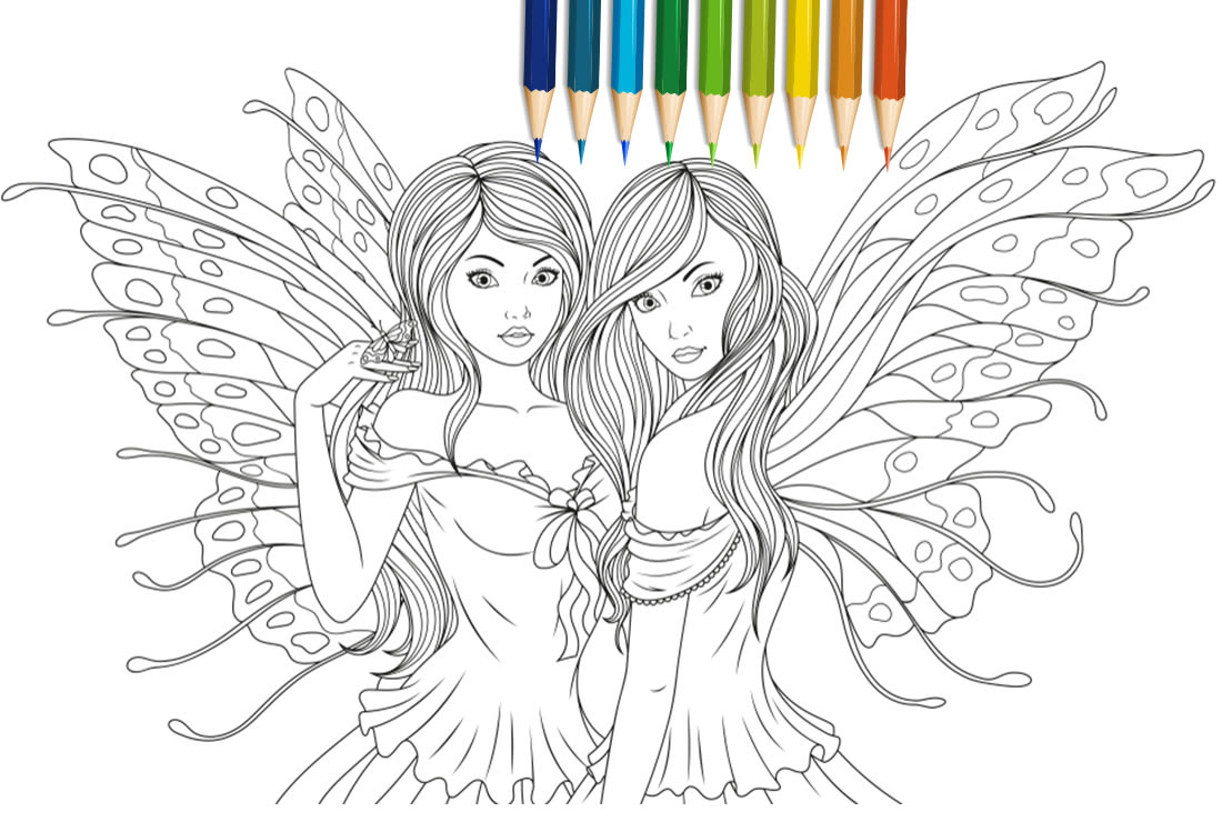 Create magical coloring book pages for adult and children by alaminphd