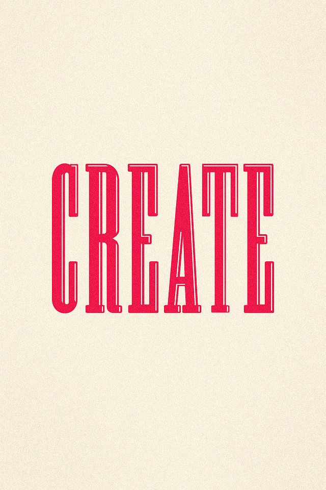 Create words prints words iphone wallpaper