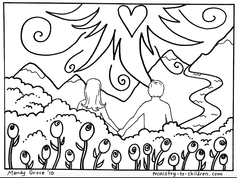 Creation coloring pages