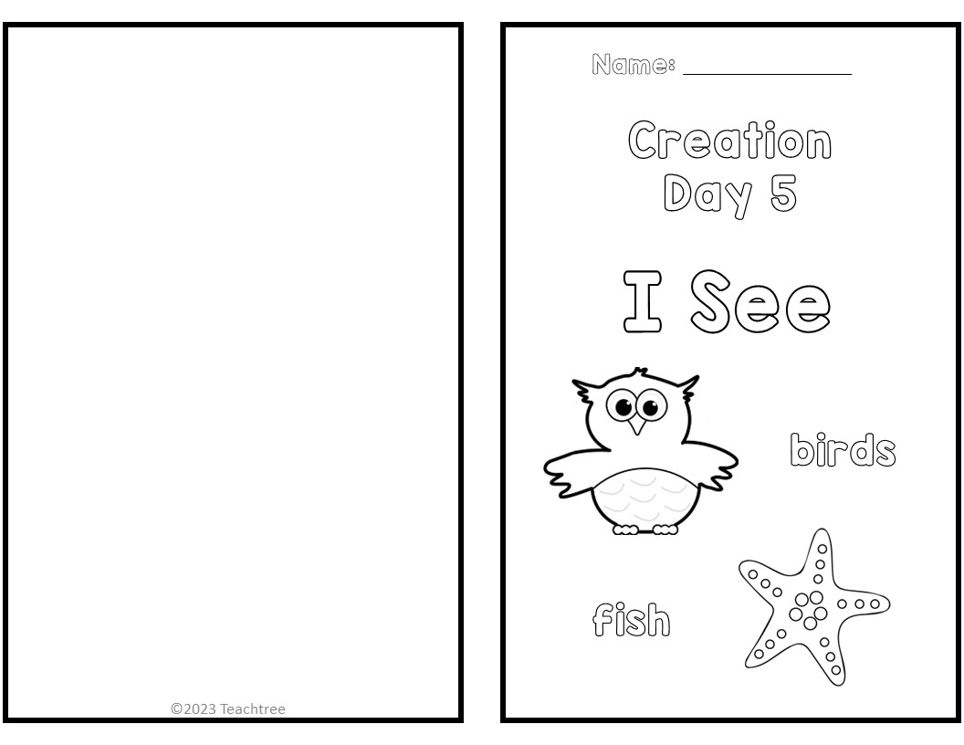 Kindergarten creation story activities day bible verse tracing and coloring made by teachers