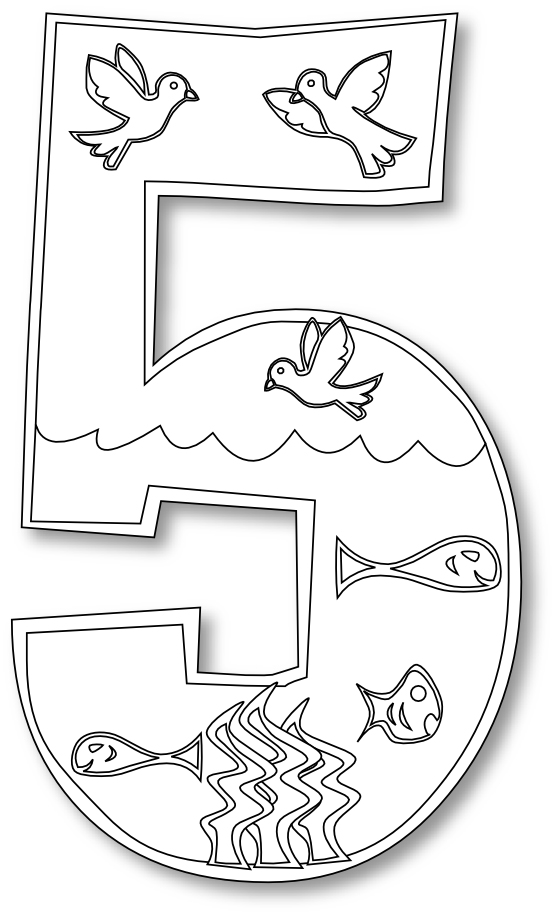 Creation coloring pages