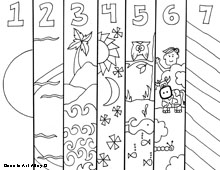 Creation coloring pages