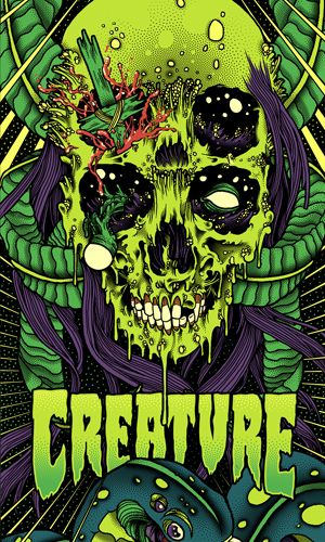 Creature skate wallpaper creature skateboards psychedelic artwork skate art