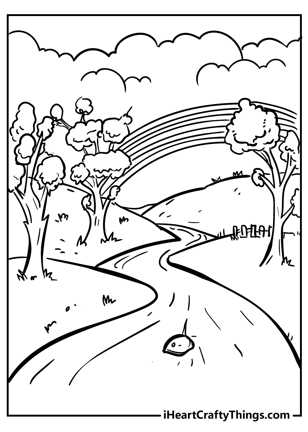 Rainbow coloring pages free printables