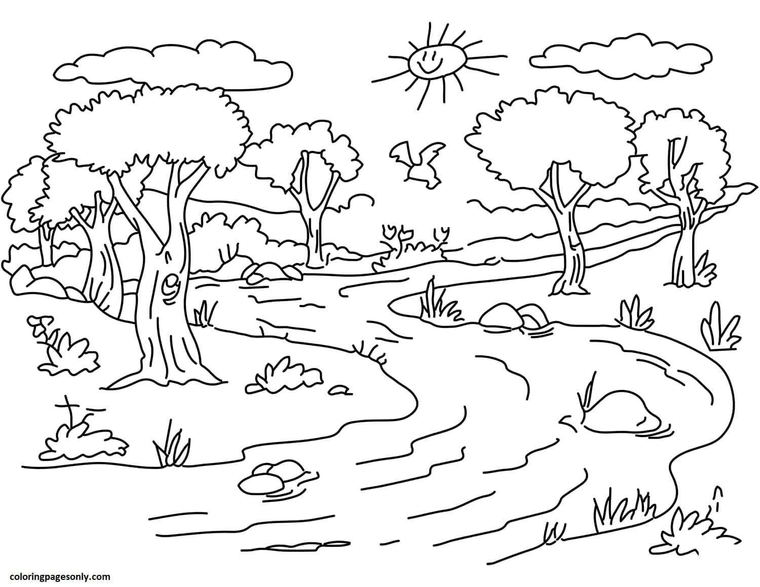 Rivers coloring pages printable for free download