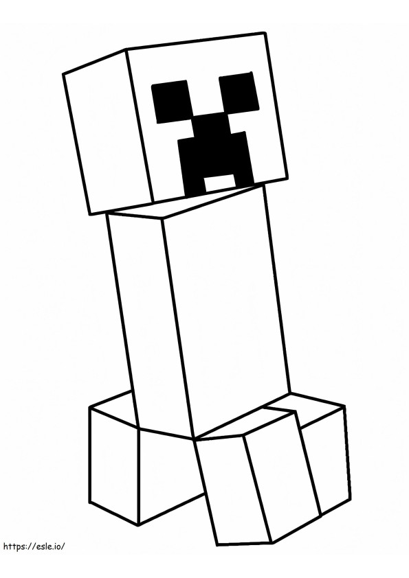 Minecraft coloring coloring pages