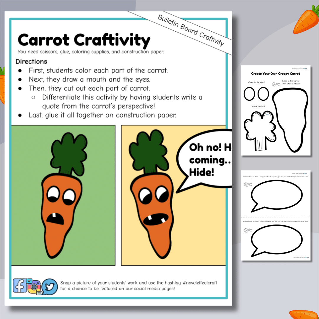 Creepy carrots activities