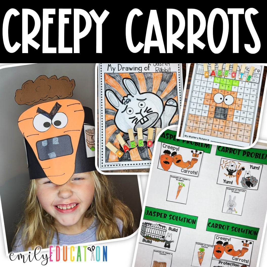 Creepy carrots activities craft directed drawing and more