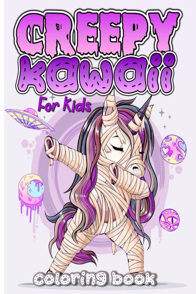 Creepy kawaii coloring book for kids