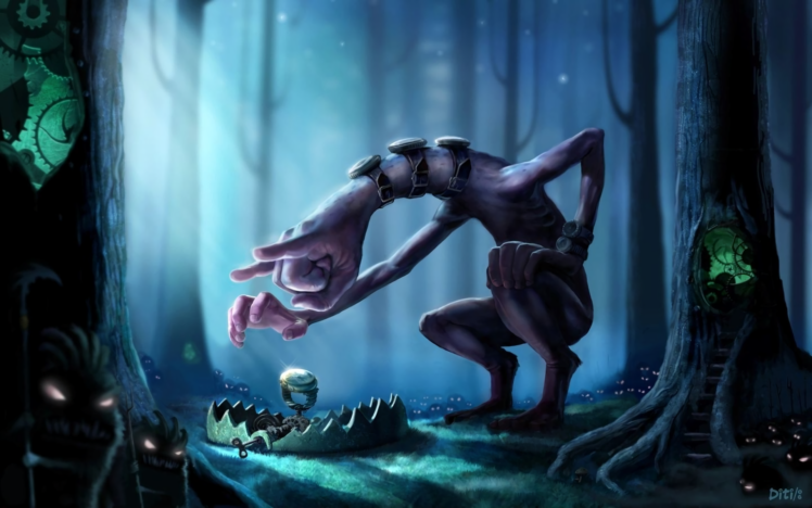 Hands creepy creature wallpapers hd desktop and mobile backgrounds