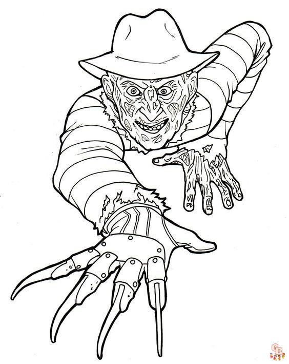 Scary coloring pages for halloween fun printable and free options