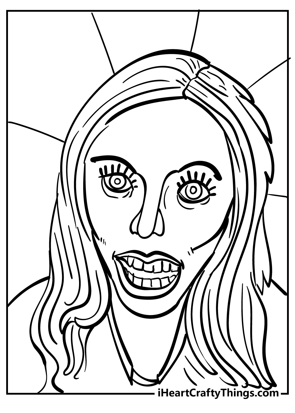 Creepy coloring pages free printables