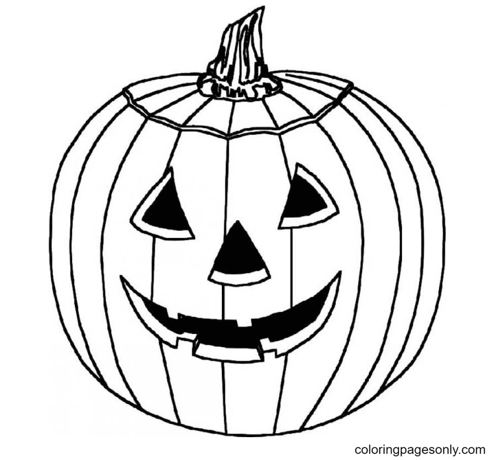 Halloween pumpkin coloring pages printable for free download