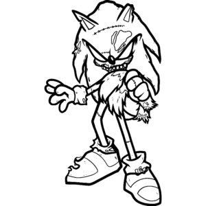 Sonic exe coloring pages printable for free download