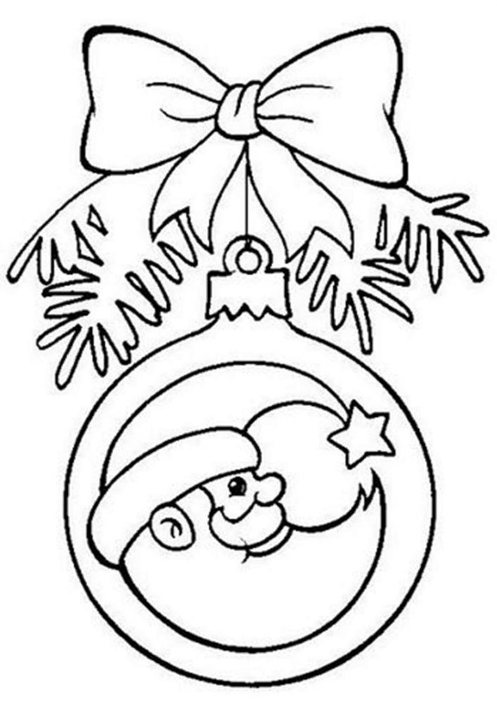 Christmas ornament coloring pages