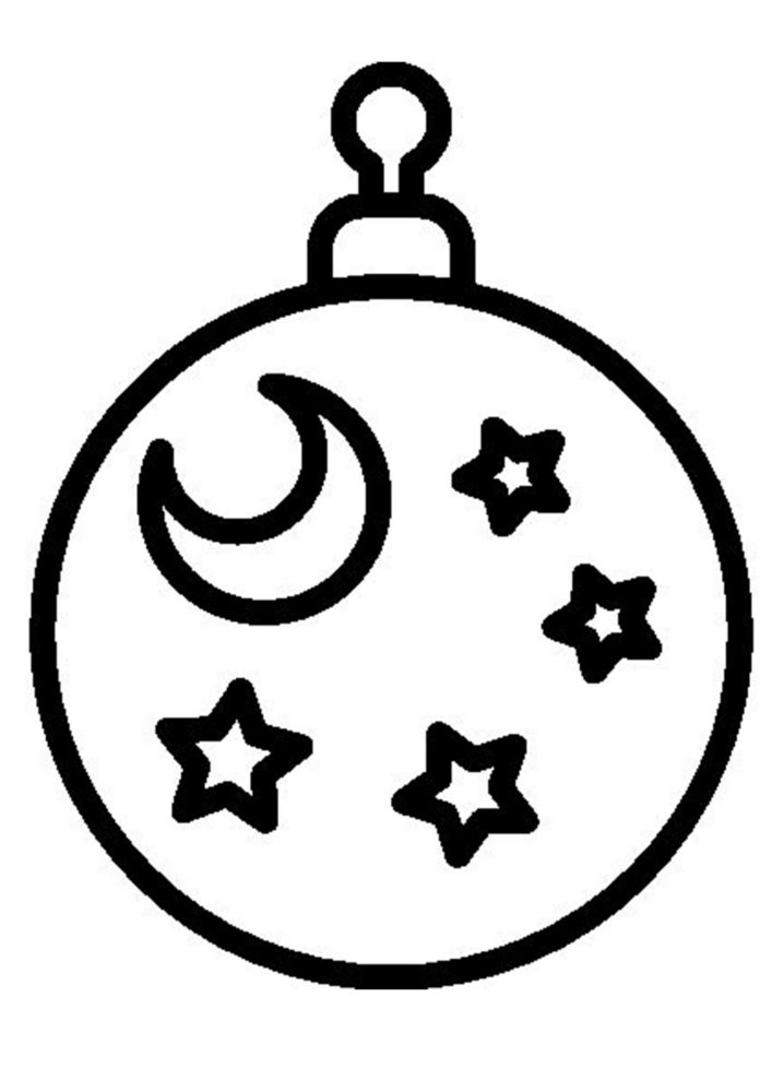 Christmas ornament coloring pages