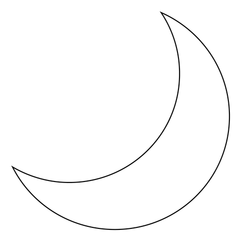 Crescent moon coloring page free printable coloring pages