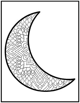 Mindfulness crescent moon coloring pages ramadan crescent moon coloring sheets