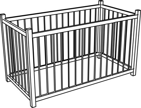 Baby playpen crib coloring page free printable coloring pages