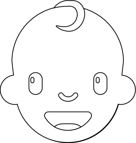 Baby emoji coloring page free printable coloring pages