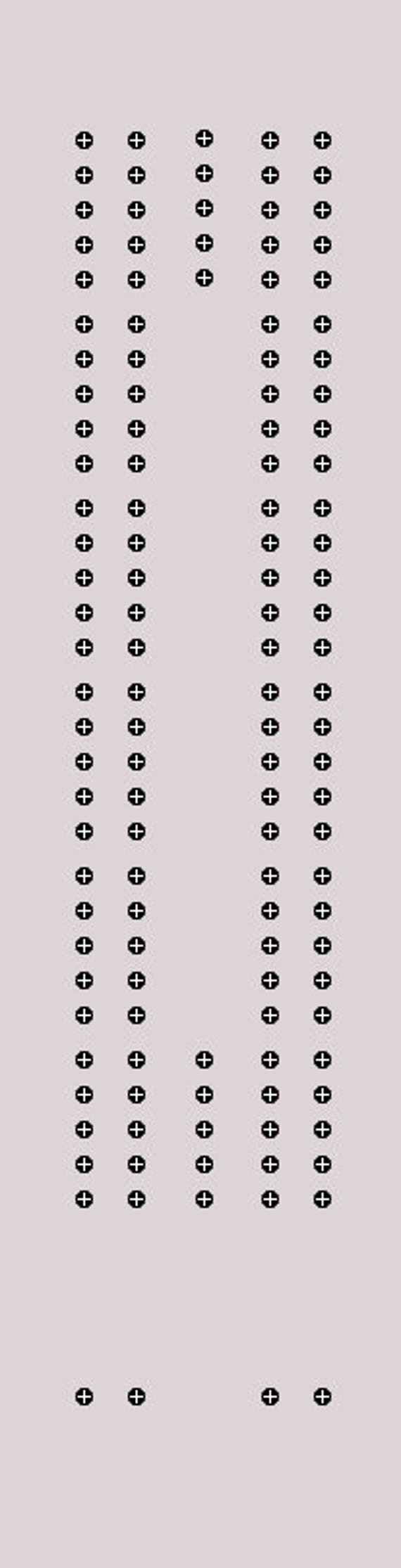 Set of cribbage board templates printable download only