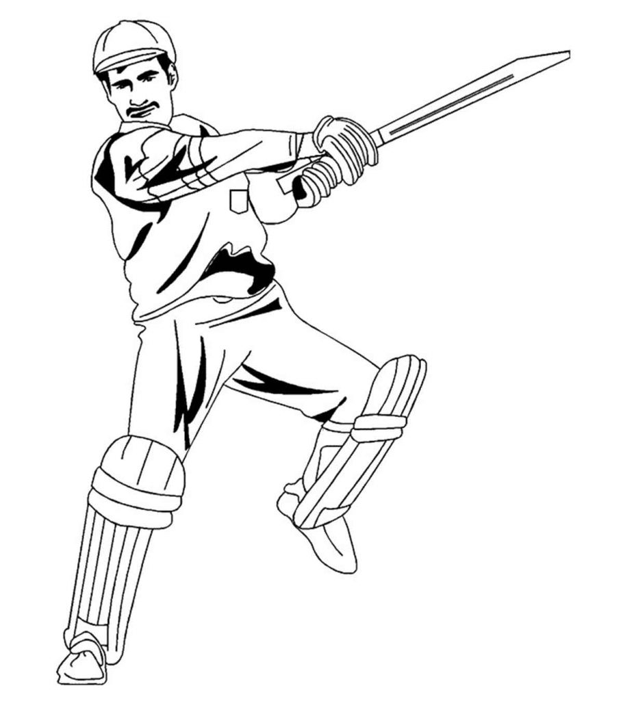 Top cricket coloring pages for your toddler