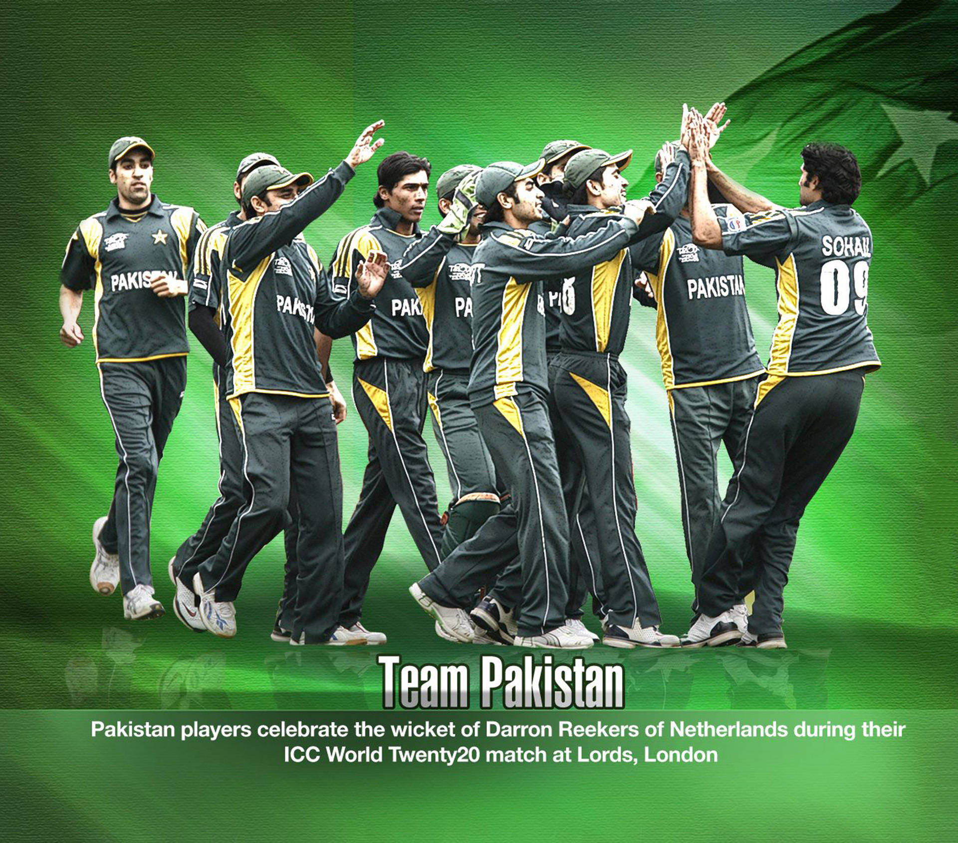 Download team pakistan cricket wallpaper