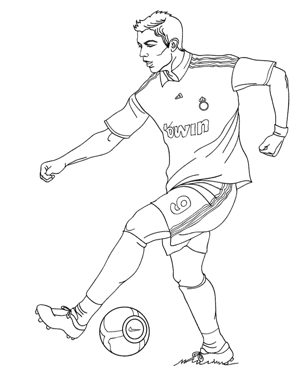 Cr cristiano ronaldo coloring page