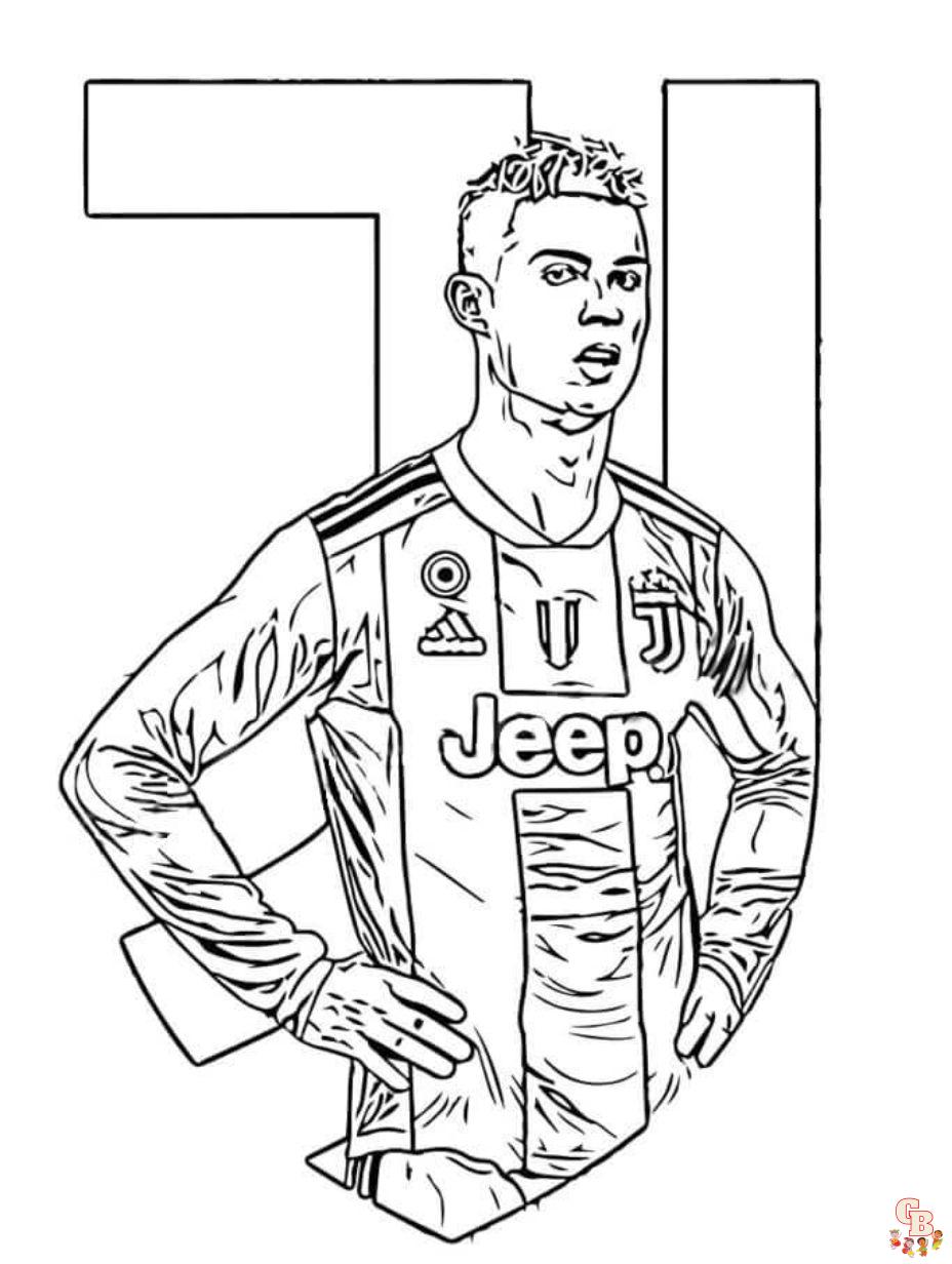 Ronaldo coloring pages