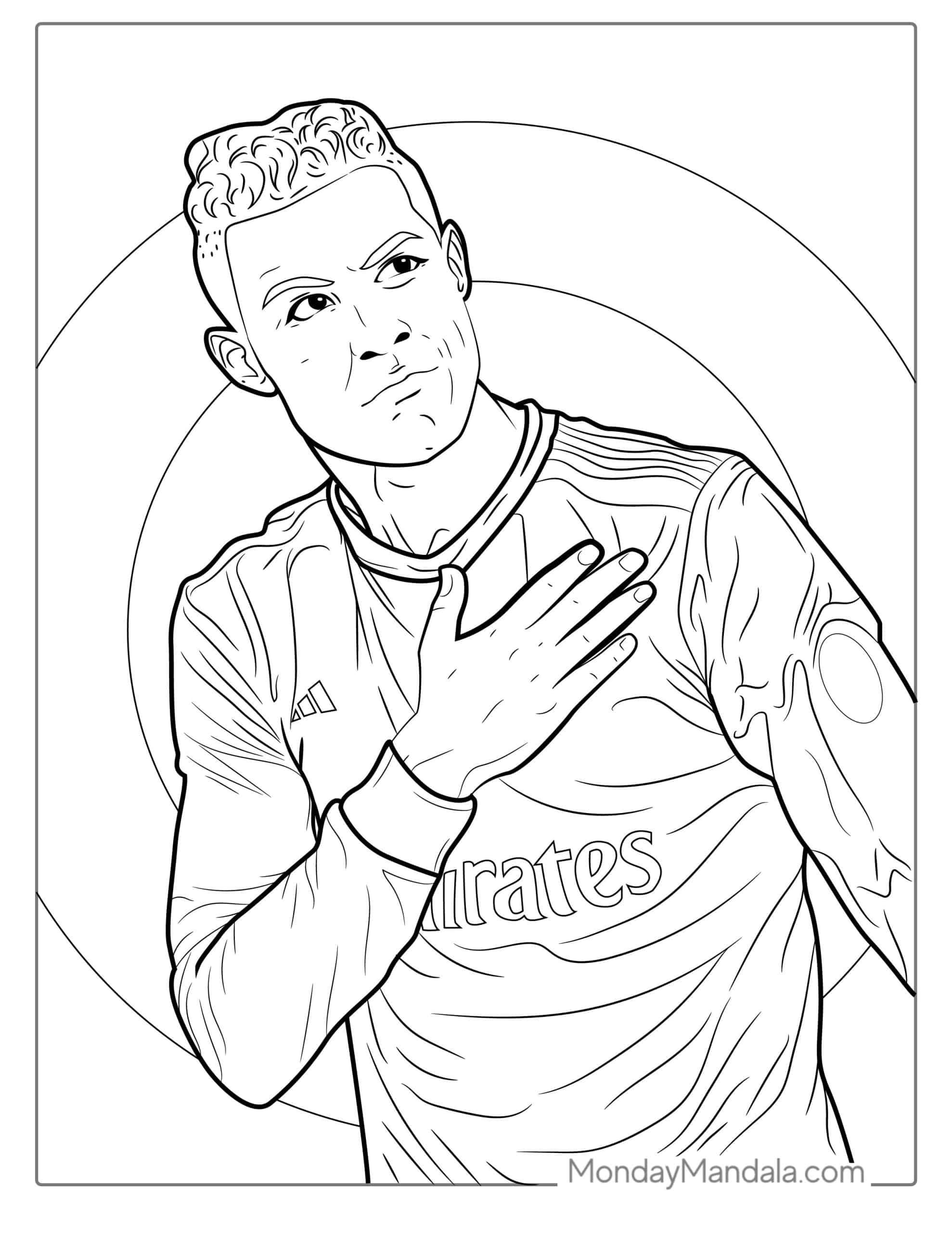 Ronaldo coloring pages free pdf printables in coloring pages ronaldo free printable art