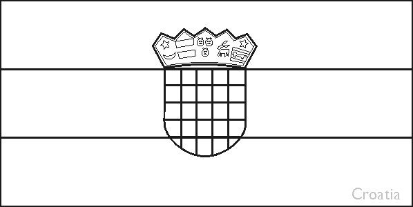 Colouring book of flags southern europe