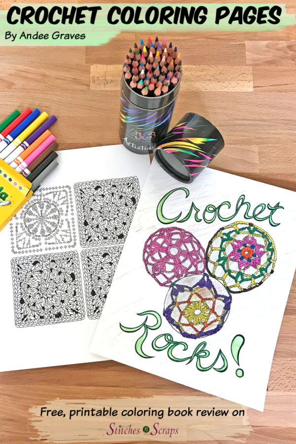 Crochet coloring pages