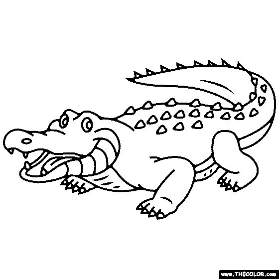 Free coloring page of crocodile color in this picture of crocodile and share it with otheâ free disney coloring pages coloring pages animal coloring pages