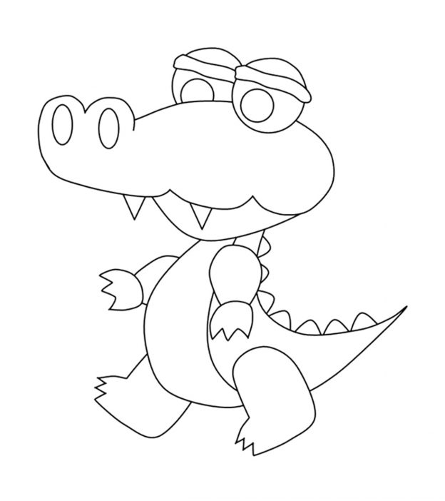 Top free printable crocodile coloring pages online