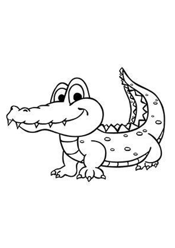 Coloring pages baby crocodile coloring pages for kids