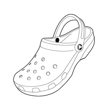 White croc sticker for sale by stickerdesignss