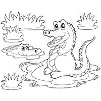 Pair of crocs coloring pages