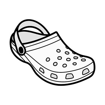 White croc shoe illustration spiral notebook for sale by cobyc