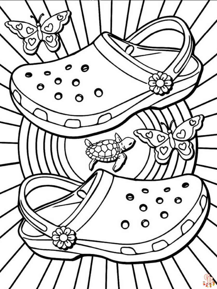 Explore crocs coloring pages a creative journey to share