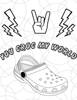 You croc my world coloring page by savvy with the sevenths tpt